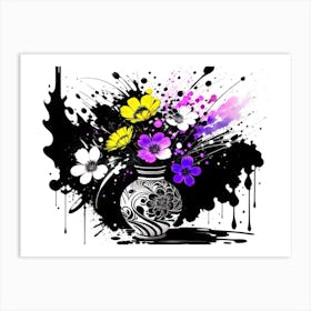 Flowers In A Vase 13 Art Print