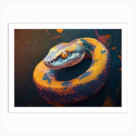 Snake Animal Abstract Art Print