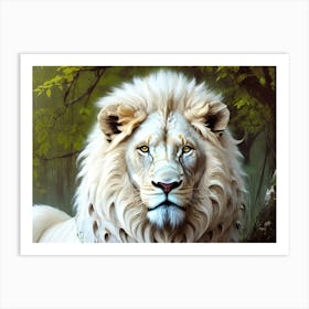 White Lion 15 Art Print