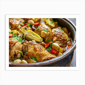 Chicken Stew With Artichokes Art Print