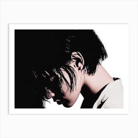 Girl With Short Hair Art Print