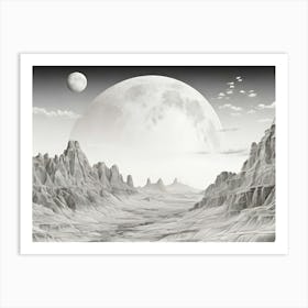 Moon Landscape 1 Art Print