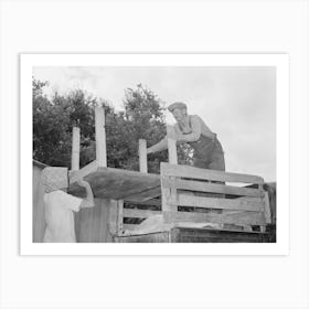 Loading Table Onto Truck, Migrant Family Leaving From Muskogee Enroute To California, Oklahoma By Russell Lee Art Print