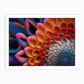 Abstract Flower Art Print