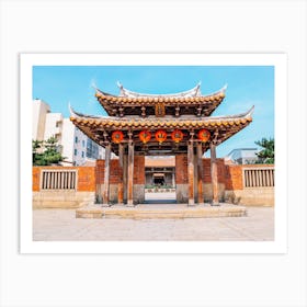 Chinese Temple Art Print