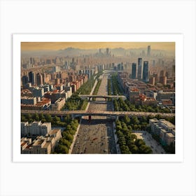 Beijing City 2  Art Print