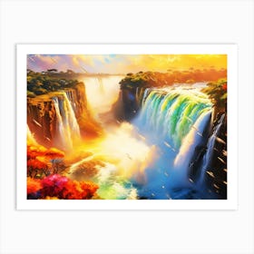 Victoria Falls Art Print