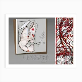 Blood On Canvas Art Print