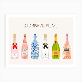 Champagne Please 1 Art Print