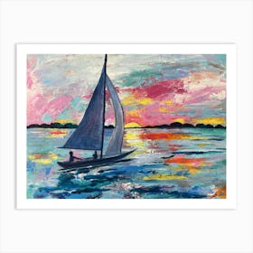 Sunselt Sail Art Print