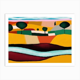 River runs Art Print