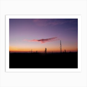 Sunrise and clouds 4:3 Art Print