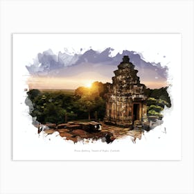 Phnom Bakheng, Temples Of Angkor, Cambodia Art Print