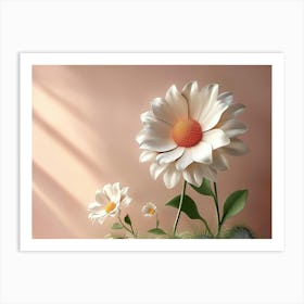 3d Artwork Flower 11 Art Print