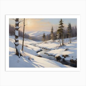 Winter Scene Art Print