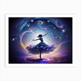 Dancer In Space Art Print