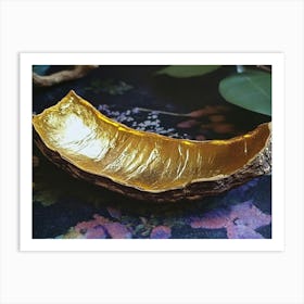 Gold Leaf Bowl Art Print