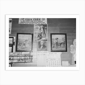 Decorations In Store At Alger I E Archer , Montana, The Early American Prints Are Very Good Examples By Art Print