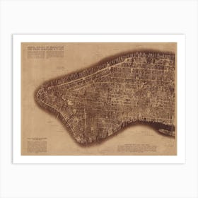 New York City, Photographed From Two Miles Up In The Air (1922), 1 Art Print