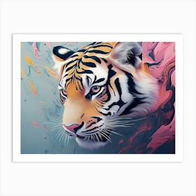 Abstract Tiger Painting Art Print