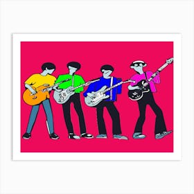 Stage Act Band Music Pop Art Illustration Art Print