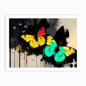 Colorful Butterflies 169 Art Print