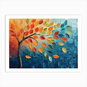 Abstract Tree Painting 1 Art Print