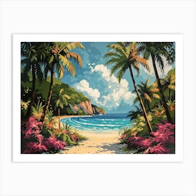 Beach Scene 1 Art Print