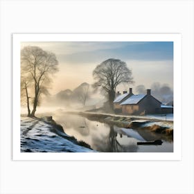 Winter's Day paintings art print 1 Art Print