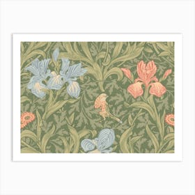 Iris Wallpaper, William Morris Art Print