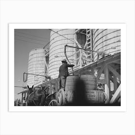 Untitled Photo, Possibly Related To Loading Liquid Feed Onto Truck From Tanks At Distillery Near Owensboro 1 Art Print