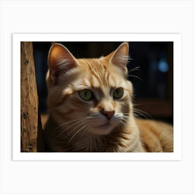 Orange Tabby Cat Art Print