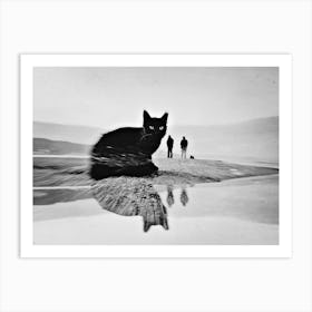 Black Beauty Cat Art Print