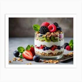 Granola Parfait 1 Art Print