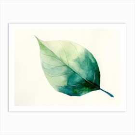 Watercolor Leaf 8 Art Print