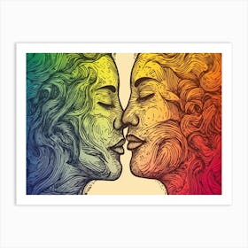 Rainbow Love 11 Art Print