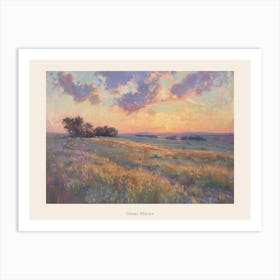 Western Sunset Landscapes Great Plains 1 Poster Art Print