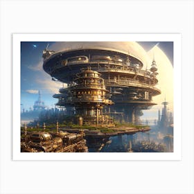 Futuristic City 16 Art Print