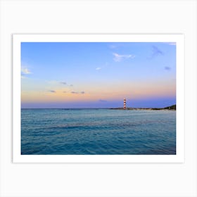 Lighthouse At Dusk In Cancun (Mexico Series) Art Print