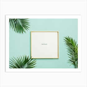 Frame With Palm Leaves 2 Art Print