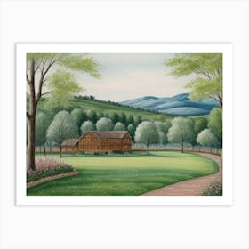 Smoky Mountain Cabin Art Print