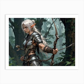 Elf Archer 1 Art Print