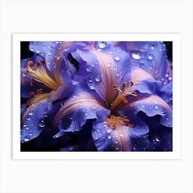 Raindrops On Lilies Art Print