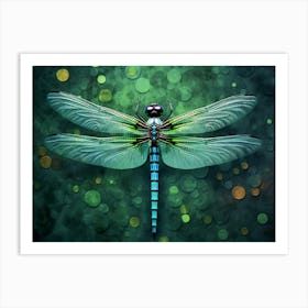 Dragonfly Eastern Pondhawk Erythemis 2 Art Print