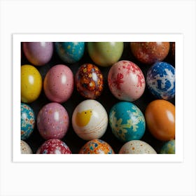 Colorful Easter Eggs 6 Art Print