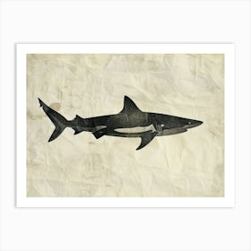 Carpet Shark Silhouette 6 Art Print