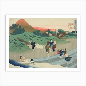 Poem By Jitō Tenno, Katsushika Hokusai Art Print