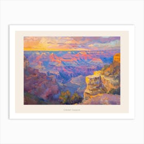 Western Sunset Landscapes Grand Canyon Arizona 3 Poster Art Print