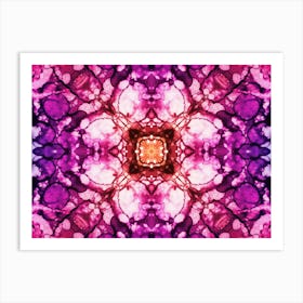 Abstraction A Delicate Watercolor Flower 2 Art Print