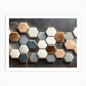 Hexagons 1 Art Print